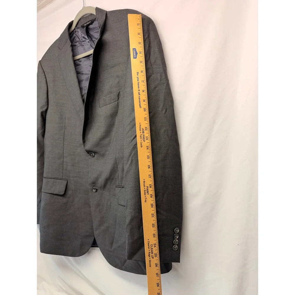 Jos. A. Bank Signature Grey Wool Blazer Tailored Fit 2-Button Sport Coat 42L